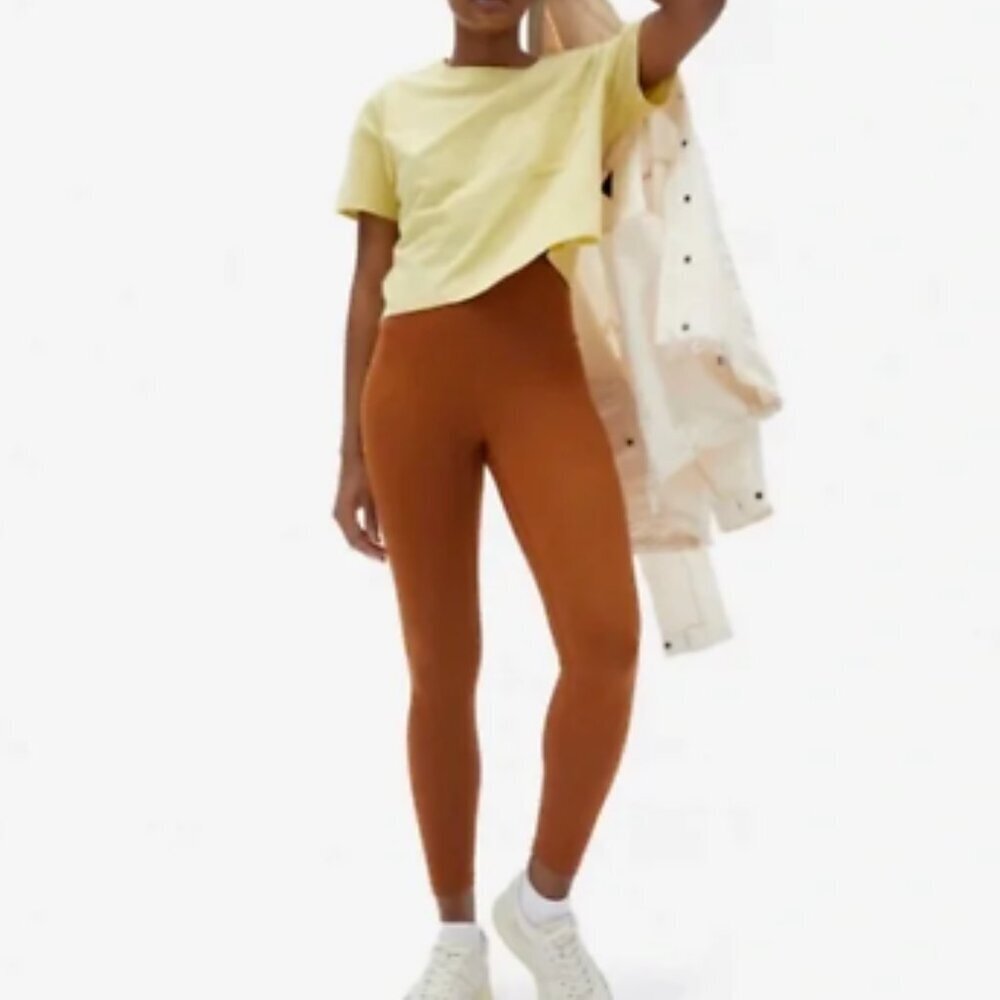 EVERLANE The Perform Ankle Legging in Copper Tan sz XS